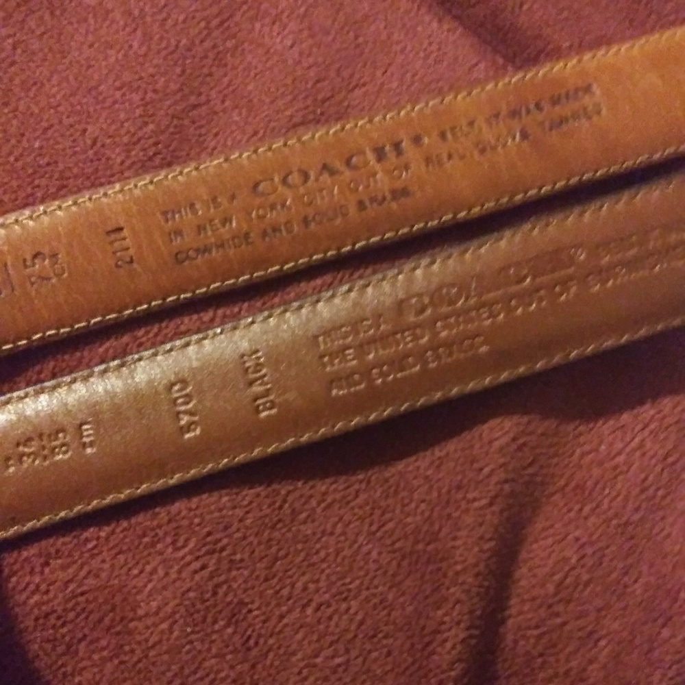 Coach belts 2 for 1 or buy separately - Picture 4 of 4